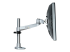 StarTech.com Desk Mount Monitor Arm, VESA or Apple iMac/Thunderbolt Display up to 14kg, Articulating Height Adjustable Single Desktop Monitor Pole Mount, Desk Clamp or Grommet, Silver - Left-angle
