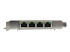 StarTech.com 4 Port Gigabit PoE (Power over Ethernet) Card - Left side