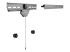 StarTech.com No-Stud TV Wall Mount, Low Profile Heavy Duty VESA TV Wall Mount for up to 80 inch Display (110lb/50kg), Universal Television Wall Mount, Studless Tilting Flat Screen Mount - Left-angle