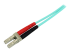 StarTech.com 10m (30ft) LC/UPC to LC/UPC OM3 Multimode Fiber Optic Cable, Full Duplex 50/125Âµm Zipcord Fiber Cable, 100G Networks, LOMMF/VCSEL, <0.3dB Low Insertion Loss - Right-angle