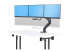 StarTech.com Crossbar Triple Monitor Desk Mount, VESA 75x75/100x100 - Right-angle