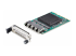 StarTech.com 4-Port RJ45 Gigabit OCP 3.0 Server Network Card, Intel I350 - Left-angle