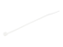 StarTech.com 10cm(4") Cable Ties, 2mm(1/16") wide, 22mm(7/8") Bundle Diameter, 8kg(18lb) Tensile Strength, Nylon Self Locking Zip Ties with Curved Tip, 94V-2/UL Listed, 100 Pack, White - Left-angle