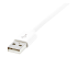 StarTech.com 2m (6ft) Long White Apple 8-pin Lightning Connector to USB Cable for iPhone / iPod / iPad - Close up
