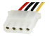 StarTech.com 12in SATA to LP4 Power Cable Adapter F/M - Close up