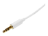 StarTech.com 2m White Slim 3.5mm Stereo Audio Cable - Right-angle