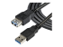 StarTech.com 2m Black SuperSpeed USB 3.0 Extension Cable A to A - Close up