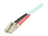 StarTech.com 1m (3ft) LC/UPC to LC/UPC OM3 Multimode Fiber Optic Cable, Full Duplex 50/125Âµm Zipcord Fiber Cable, 100G Networks, LOMMF/VCSEL, <0.3dB Low Insertion Loss - Close up