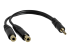 StarTech.com 6 in. 3.5mm Audio Splitter Cable - Left-angle