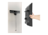 StarTech.com No-Stud TV Wall Mount, Low Profile Heavy Duty VESA TV Wall Mount for up to 80 inch Display (110lb/50kg), Universal Television Wall Mount, Studless Tilting Flat Screen Mount - Left-angle