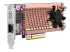 QNAP QM2-2P10G1TB - Storage controller - Left-angle