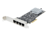 StarTech.com 4-Port 2.5Gbps NBASE-T PCIe Network Card, Intel I225-V Chip, Quad Port Computer Network Card, Multi-Gigabit NIC, PCI Express Server LAN Card, Desktop Ethernet Interface Card, PCI Express 2.0 (PR42GI-NETWORK-CARD) - Left-angle
