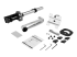 StarTech.com Desk Mount Monitor Arm, VESA or Apple iMac/Thunderbolt Display up to 14kg, Articulating Height Adjustable Single Desktop Monitor Pole Mount, Desk Clamp or Grommet, Silver - Right-angle